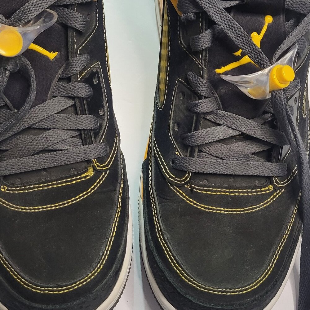 Nike Jordan Spizike Black Gold Yellow Grey Size 12